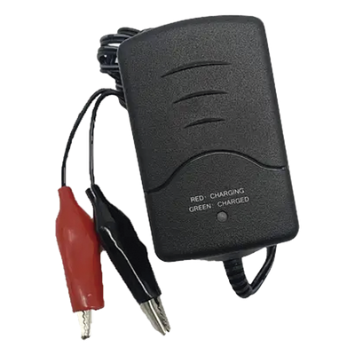 Cargador de Baterías SLA/VRLA / 6V / 5 a 12 AH / Conmutación sin Transformador / Control Automático de Carga y Flotación / Diseño Compacto 80x57x50 mm (3.15×2.24×1.97 in)