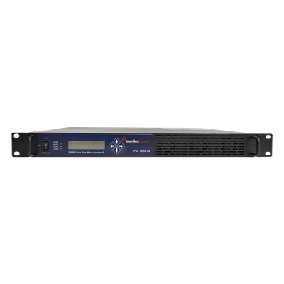 Inversor de Onda Pura / 1200 W Continuos / 2000 W Pico / 48 Vcc Entrada / 100-120 Vca Salida / Montaje Rack 19″ 1U / THD Bajo