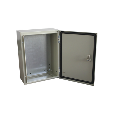 Gabinete de Acero IP66 / 300x400x200 mm / 11.8×15.7×7.9 in / IK10 / 30 kg / Placa Trasera Metálica