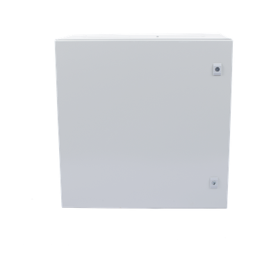 Gabinete de Acero para Intemperie / IP66 / IK10 / 600 x 600 x 300 mm / Carga 50 kg / Placa Trasera Galvanizada