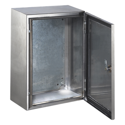 Gabinete de Acero Inoxidable / IP66 / IK10 / 600x800x200 mm / 23.6×31.5×7.9 ft / Carga 80 kg / Placa Galvanizada