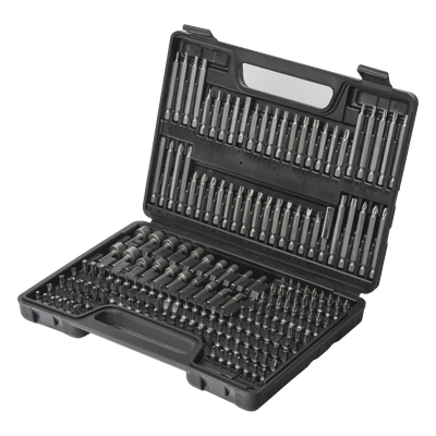 Juego de Puntas para Taladro / 208 Piezas / Entrada Hexagonal 1/4″ / Acero Cr-V / Soporte Magnético con Liberación Rápida / Extensor Incluido / Estuche Organizador