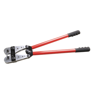 Pinza para Ponchar o Crimpar Terminales / 8 AWG a 4/0 AWG / 2 Troqueles Giratorios 8 Posiciones / Bloqueo de Precisión