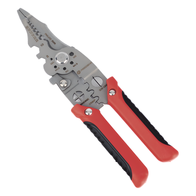 Pinza Multifuncional para Electricista / 9 Funciones / 8.5″ (21.6 cm) / Acero de Alta Resistencia / Punta de Precisión