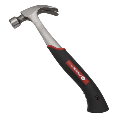 Martillo de Uso Rudo / Acero Forjado Monobloque / 16 oz (454 g) / Uña Curva / Sujetador Magnético / Mango Antideslizante