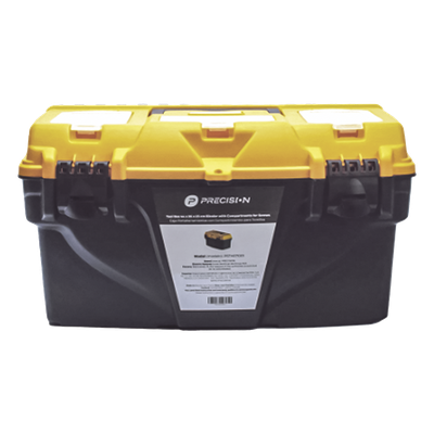 Caja Porta Herramientas / 17″ / 44x26x23 cm / Polipropileno / 550 gr / Candado / Charola para Tornillos