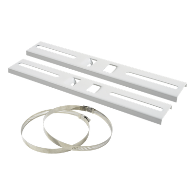 Montaje de Metal para Poste Universal / Ajuste 115-280 mm / Carga 30 kg / Ángulo 45° / Acero con Pintura Electroestática / 300×44 mm (0.98×0.14 ft)