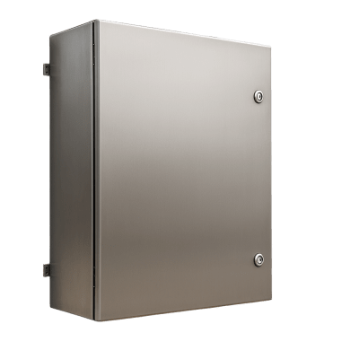 Gabinete IP66 / Acero Inoxidable / 600x600x250 mm (23.6×23.6×9.8 in) / Placa Galvanizada / 50 kg Carga