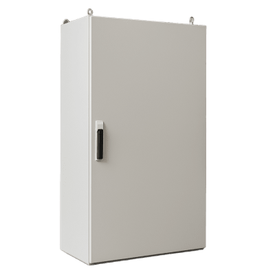 Gabinete de Acero IP55 / 800 x 1600 x 400 mm / IK10 / Carga 80 kg / Placa Trasera 750 x 1565 mm / Exterior