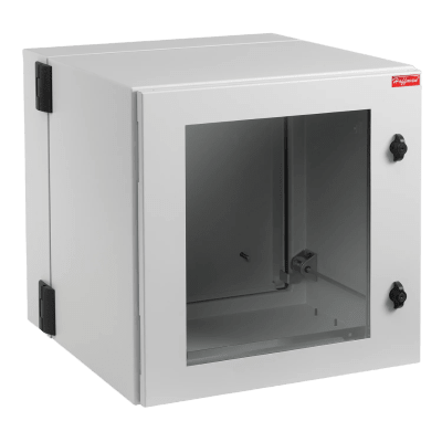 Gabinete Industrial / 12 UR / Puerta con Ventana / NEMA 12 / IP55 / IK10 / Montaje en Pared / 612 x 600 x 610 mm