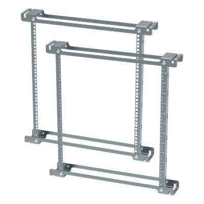 Ángulos de Rack / 19 Pulgadas / 12U / Orificios Roscados / Acero Zinc Plated / 533 mm (21 in) / EIA-310