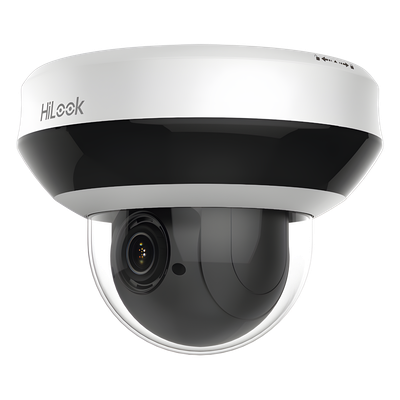 Mini Domo PTZ IP / 2 Megapixel / Zoom Óptico 4X / IR EXIR 20 m (65.6 ft) / WDR 120 dB / PoE / IP66 / IK10
