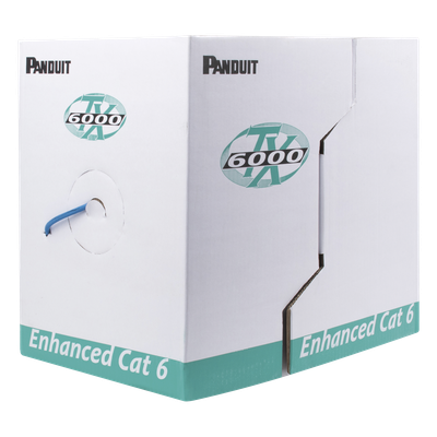 Cable UTP / Categoría 6 Mejorado / 23 AWG / 305 m (1000 ft) / 4 Pares / CMR Riser / Cobre Sólido