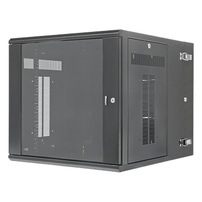 Gabinete de Montaje en Pared / 12 UR / 19in / 762mm (2.5 ft) Profundidad / Ventana de Seguridad / Acero