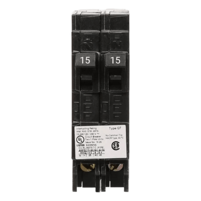 Interruptor Automático Duplex / 2 Polos / 20-30 A / 120 VCA / Capacidad Interruptiva 10 kA / Enchufable
