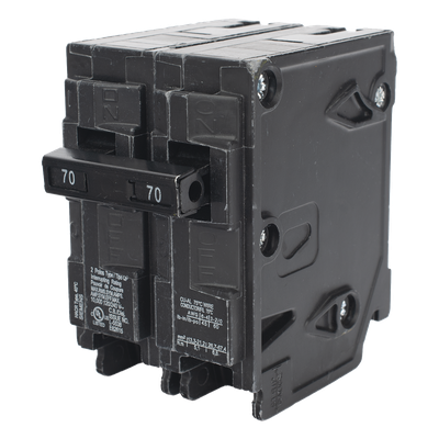 Interruptor Automático Enchufable / 2 Polos / 70 A / 120/240 V AC / 10 kAIC / Tipo QP
