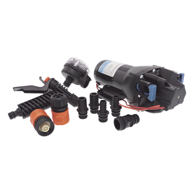 Bomba de Agua de Alta Presión / 15 LPM (4 GPM) / Corte a 4.1 bar (60 PSI) / 12 Vcd / IPX6 / Autocebante 2.4 m (7.9 ft)