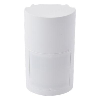 Detector de Movimiento PIR Exterior / Inalámbrico / 120° / Alcance 12 m (40 ft) / Montaje Ajustable 0.8-2.7 m / SMDA / Blindaje RFI y Luz Visible