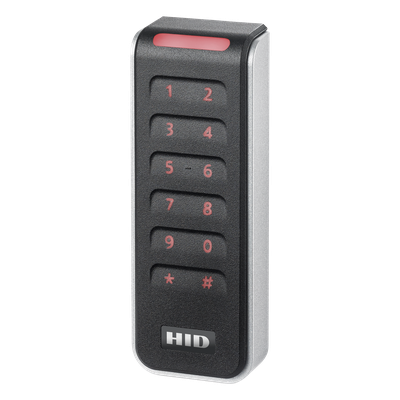 Lector de Control de Acceso / Multitecnología SEOS / Teclado Capacitivo 2×6 / NFC-BLE / Wiegand y OSDP / Montaje en Mullion