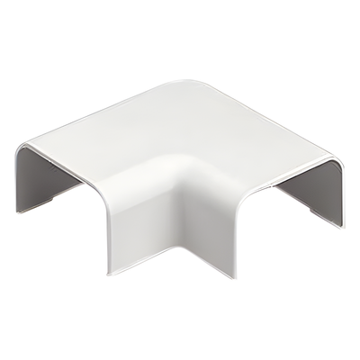Conexión en Ángulo Recto / 90° para Canaleta LD10 / Material ABS / Color Blanco Mate / UL94V-0 FT4 / Rango Térmico 0 a 50°C
