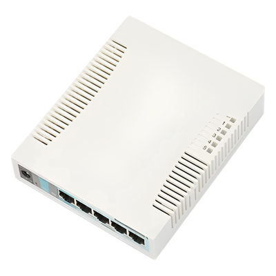 Switch SOHO / 5 Puertos Gigabit / 1 Puerto SFP / PoE Pasivo / SwOS