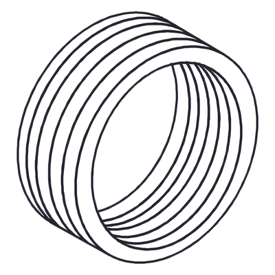 Reducción Bushing / Aluminio / 1 1/2″ a 1″ / Recubrimiento Uretano Púrpura 2 mil / Conduit Rígido e IMC / Clase I, II y III