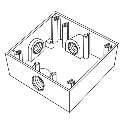 Caja de Conexión a Prueba de Intemperie / 3 Bocas 3/4″ (19.05 mm) / Aluminio Diecast / IK09 / 492 cm³ / 0.395 kg