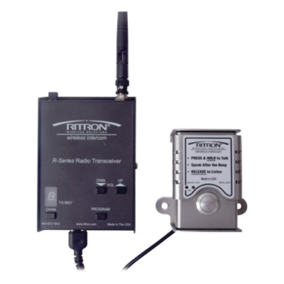 Intercomunicador Inalámbrico UHF / Alcance 2 km (1.2 mi) / 2 Watts / 10 Canales / Espaciado 12.5 kHz / Bocina 1000 mW