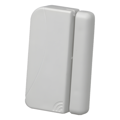 Sensor de Puerta/Ventana / Perfil Ultra Compacto 4.6 x 2.0 x 1.0 cm / Frecuencia 433.92 MHz / Contacto Externo / Detección de Manipulación / Rango 0°C a 49°C
