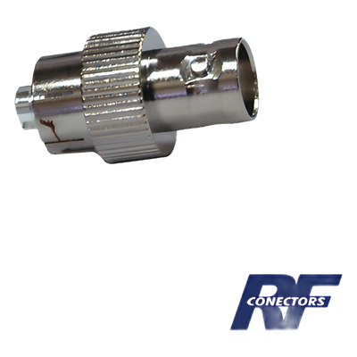 Adaptador de Interconexión / BNC Hembra a Conector-Rosca / Cuerpo Niquelado / Contacto de Plata / Compatible Kenwood e Icom