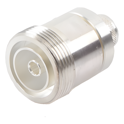 Conector DIN 7-16 Hembra / Anillo Plegable / LP600, LMR-600, 7977A / Bronce Plateado / Teflón