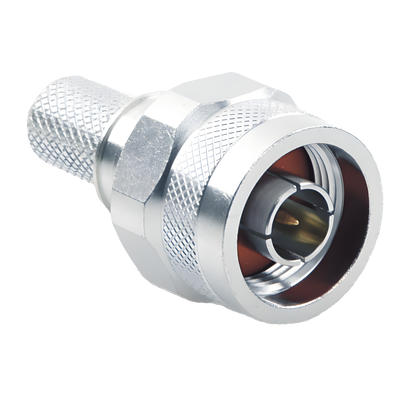 Conector N Macho / Pin Cautivo / Anillo Plegable / 0-11 GHz / 50 Ohm / Cables LMR-400, CNT-400, LP-400, RG8/U-SYS