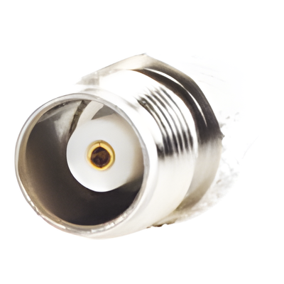 Adaptador de RF / Conector TNC Hembra a SMA Macho / Montaje en Línea / Cuerpo Bronce Niquelado / Contacto Oro / Aislante Teflón