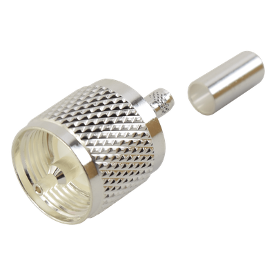 Conector UHF Macho / Anillo Plegable / RG-58/U / RG-142/U / 500 MHz