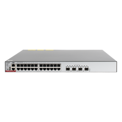 Switch L3 PoE+ / 24 Puertos Gigabit / 4 SFP+ 10G / 128 Gbps / 96 Mpps / 750W PoE / 1.45 x 1.38 x 0.14 ft