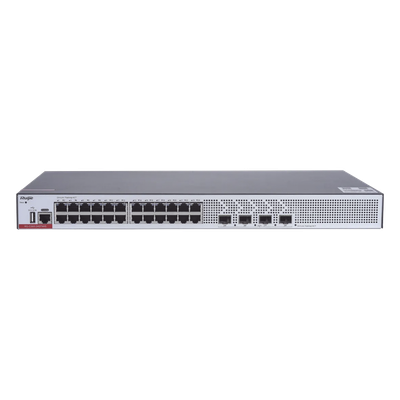 Switch Capa 3 / 24 Puertos Gigabit / 4 SFP+ 10Gb / Doble Chip Alta Disponibilidad / Redes Empresariales y Campus