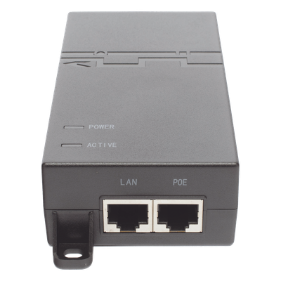 Inyector PoE / 802.3at 30 W / Gigabit / 2 Puertos LAN / Entrada 100-240 V CA / IEC C5