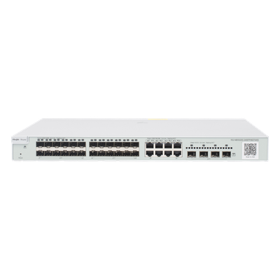 Switch Capa 3 Administrable / 24 Puertos SFP 1G / 8 Puertos Combo 10/100/1000 / 4 Puertos SFP+ 10G / 128 Gbps / 96 Mpps
