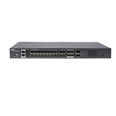 Switch de Distribución de Fibra / 23 Tbps / 20 Puertos SFP+ 10G / 4 Puertos SFP28 25G / 2 Puertos QSFP+ 40G / Modular