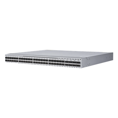 Switch Data Center / 48 Puertos SFP28 25G + 8 QSFP28 100G / 4.0 Tbps / 2000 Mpps / RDMA RoCEv2 / VXLAN EVPN Spine-Leaf / 1 RU