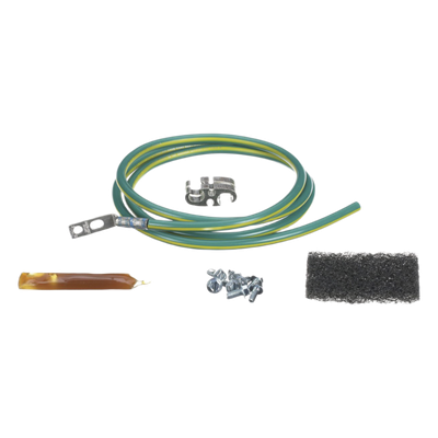 Kit de Jumper de Puesta a Tierra / 6 AWG / 1.52 m (5 ft) / Zapata 45° / Conector Htap 2-6 AWG / UL 467 / NEBS Level 3