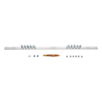 Barra de Conexión a Tierra / 19′ (483 mm) / 20 Orificios / Tornillos #12-24 Incluidos / EIA-310 / TIA-942
