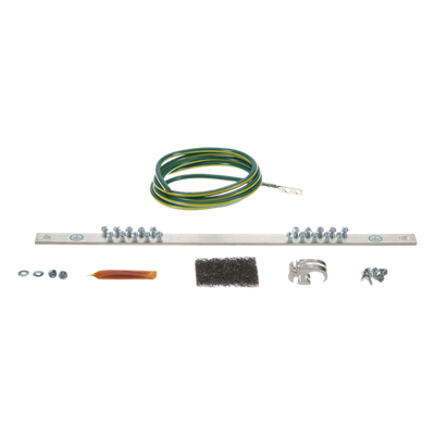 Kit de Puesta a Tierra / 6 AWG (16 mm²) / Barra 20 Orificios / Rack 19″ / Jumper 2.44 m (8 ft) / HTAP