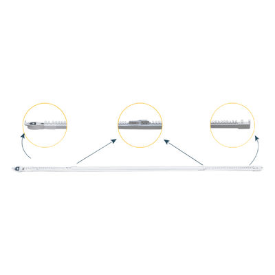Riel Motorizado para Cortinas / Ajustable 2.3-4 m (7.5-13.1 ft) / Carga 20 kg / Compatible Movelite WF + Elatio / Instalación Techo / Smart Home