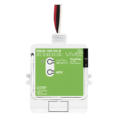 Módulo de Relevador Inalámbrico / Softswitch 16 A / 120/277 V / Clear Connect RF / 10 Controles Pico / 10 Sensores de Ocupación / Memoria ante Fallas