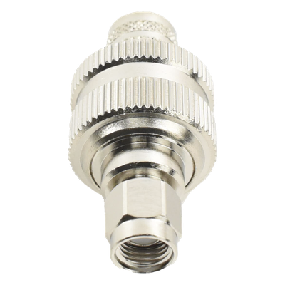 Conector SMA Macho Inverso / Anillo Plegable / Cables RG-8/U, LMR-400, Belden 9913 / Cuerpo Bronce Níquel / Contacto Oro / Aislante Teflón