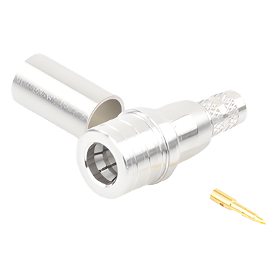 Conector RF Coaxial / QMA Macho / Anillo Plegable / 50 Ω / 0-6 GHz / 335 VRMS / RG-8/X, LMR-240