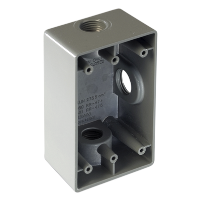 Caja Condulet / 1″ (25.4 mm) / Tres Bocas / Aluminio Diecast / NPT / Intemperie