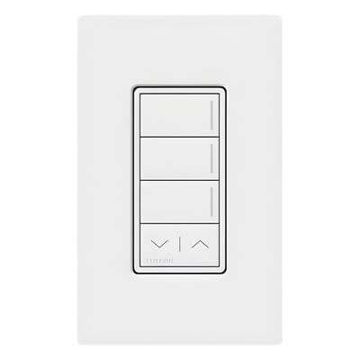 Botonera de Pared / 3 Botones de Escena / Barra Subir/Bajar / Retroiluminada / RF Clear Connect Type X / 120-277 V