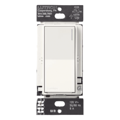 Apagador Auxiliar de Pared / Control 3 Vías o Escalera / 120 V / Hasta 4 Unidades por Principal / 45 m (150 ft) de Alcance / Blanco Mate